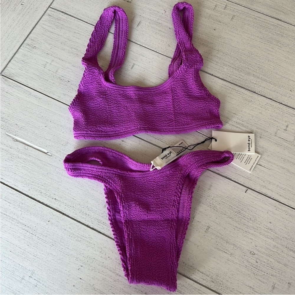 Bond-eye Malibu Ultraviolet Bikini Set NWT OS Swim